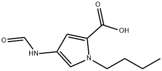 1H-Pyrrole-2-carboxylicacid,1-butyl-4-(formylamino)-(9CI) Structure