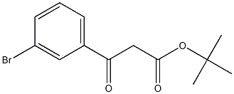 BETA-OXO-3-BROMO-BENZENEPROPANOIC ACID 1,1-DIMETHYLETHYL ESTER Structure