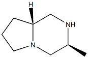 피롤로[1,2-a]피라진,옥타하이드로-3-메틸-,(3S,8aR)- 구조식 이미지