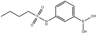 3-(Butylsulfonamido)phenylboronic acid Structure