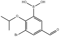 (3-BroMo-5-forMyl-2-isopropoxyphenyl)boronic acid Structure