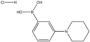 3-(PIPERIDINO)PHENYLBORONIC ACID HCL Structure