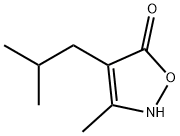 5(2H)-Isoxazolone,3-methyl-4-(2-methylpropyl)-(9CI) 구조식 이미지