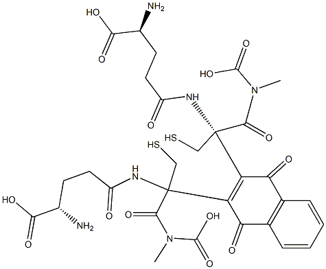 2,3-(di-glutathion-S-yl)-1,4-naphthoquinone Structure