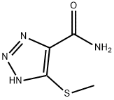 1H-1,2,3-Triazole-4-carboxamide,5-(methylthio)-(9CI) Structure