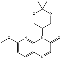 4-(2,2-Dimethyl-1,3-Dioxan-5-Yl)-6-Methoxypyrido[2,3-B]Pyrazin-3(4H)-One(WXC01734) 구조식 이미지