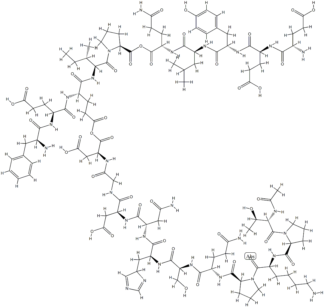 N(alpha)-acetylhirudin(45-65) Structure