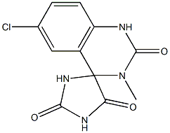 6'-chloro-3'-methylspiro(imidazolidine-4,4'(1'H)-quinazoline)-2,2',5(3'H)-trione Structure