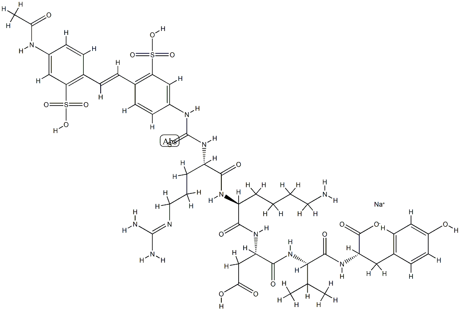 thymopoietin pentapeptide-stilbene isothiocyanate Structure