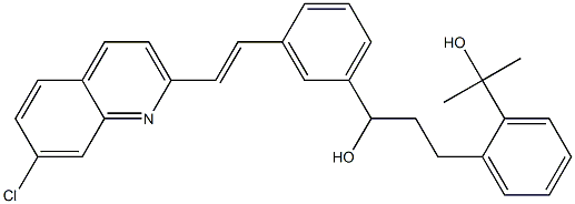 Benzenepropanol, α-[3-[(1E)-2-(7-chloro-2-quinolinyl)ethenyl]phenyl]-2-(1-hydroxy-1-Methylethyl)- Structure