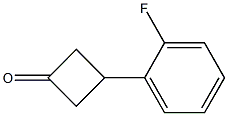 3-(2-fluorophenyl)cyclobutanone Structure