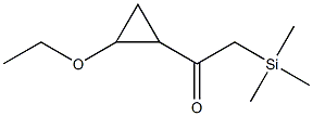 Ethanone,1-(2-ethoxycyclopropyl)-2-(trimethylsilyl)-(9CI) Structure