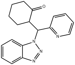 2-Cyclohexynon-2-pyridine-1benztriazole methane 구조식 이미지