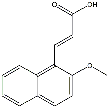 (E)-3-(2-methoxynaphthalen-1-yl)acrylic acid 구조식 이미지