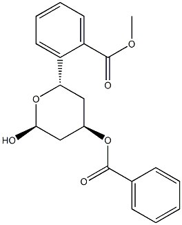 3,6-di-O-benzoyl-2,4-dideoxyhexopyranose Structure