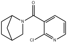 2-[(2-chloro-3-pyridinyl)carbonyl]-2-azabicyclo[2.2.1]heptane(SALTDATA: FREE) 구조식 이미지