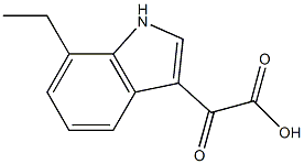 1H-Indole-3-acetic acid, 7-ethyl-α-oxo- Structure