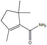 1-사이클로펜텐-1-카복사미드,2,5,5-트리메틸-(9CI) 구조식 이미지