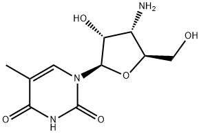 3'-Amino-3'-deoxy-5-methyluridine Structure