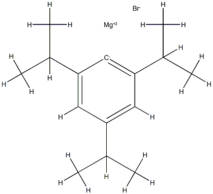 2,4,6-Triisopropylphenylmagnesium bromide, 0.50 M in THF Structure