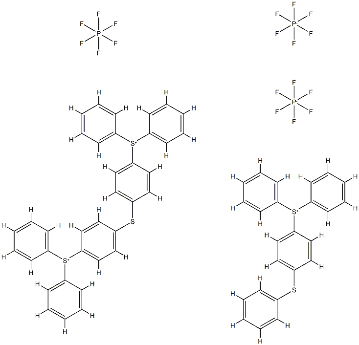 TRIARYLSULFONIUM HEXAFLUOROPHOSPHATE SAL TS, MIXED,50% IN PROPYLENE CARBONAT Structure