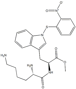 H-리실-2-(2-니트로페닐술페닐)트립토판메틸에스테르 구조식 이미지