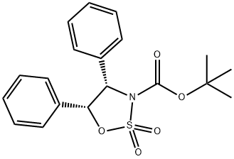(4S,5R)-4,5-Diphenyl-1,2,3-oxathiazolidine-2,2-dioxide-3-carboxylic acid t-butyl ester, min. 97% Structure