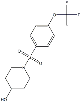 1-(4-(TrifluoroMethoxy)phenylsulfonyl)piperidin-4-ol Structure