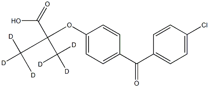 Fenofibric-d6 Acid 구조식 이미지