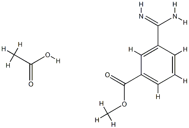 Benzoic acid, 3-(aMinoiMinoMethyl)- (Methyl ester, acetate)(1:1) 구조식 이미지