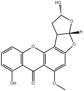 17-hydroxy-16,17-dihydrosterigmatocystin Structure