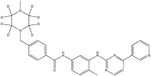 Imatinib-d8 구조식 이미지