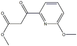 BETA-OXO-6-METHOXY-2-PYRIDINEPROPANOIC ACID METHYL ESTER Structure