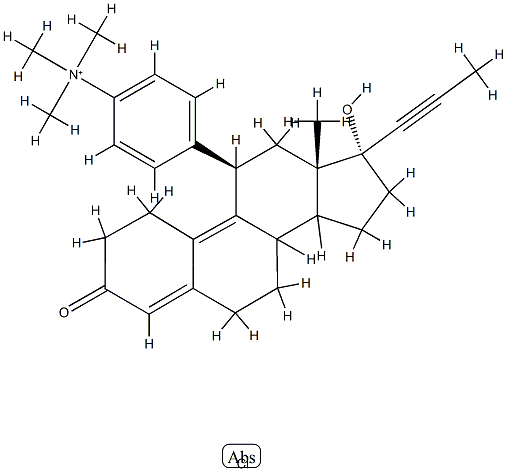mifepristone methochloride Structure