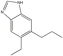 벤즈이미다졸,5(또는6)-에틸-6(또는5)-프로필-(6CI) 구조식 이미지