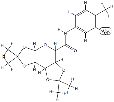 (5aS,8aR)-N-(3-chloro-4-methylphenyl)-2,2,7,7-tetramethyltetrahydro-5H-bis([1,3]dioxolo)[4,5-b:4,5-d]pyran-5-carboxamide 구조식 이미지