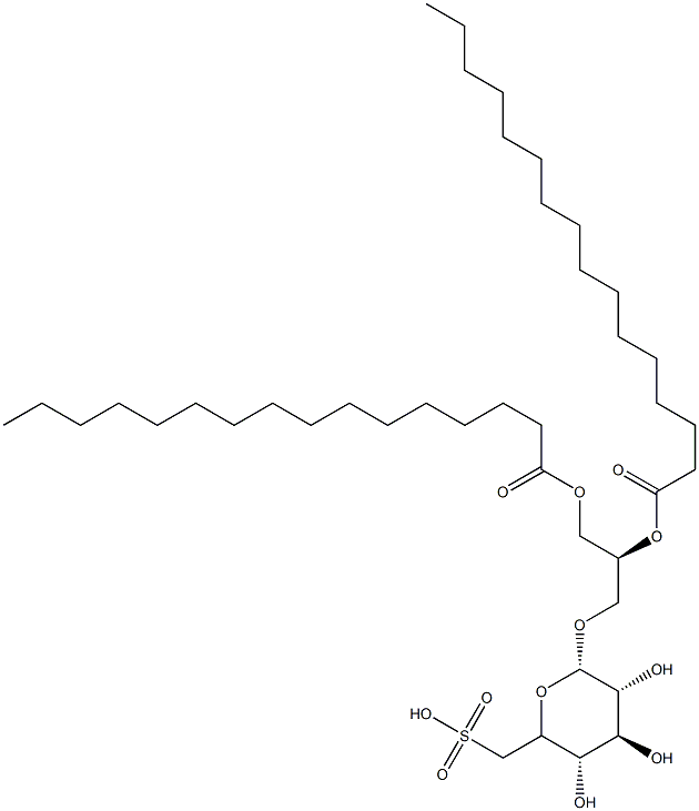 sulfoquinovosyl dipalmitoyl glyceride Structure