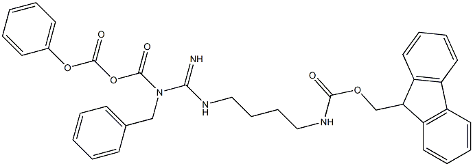 Fmoc-Arg(Z)2-OH 구조식 이미지