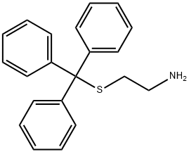 2-(tritylthio)ethanamine,2-[(triphenylmethyl)thio]- Ethanamine 구조식 이미지