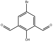 1,3-Benzenedicarboxaldehyde, 5-broMo-2-hydroxy- Structure