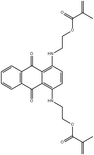 1,4-BIS((2-HYDROXYETHYL)AMINO)-9,10-ANTHRACENEDIONEBIS(2-PROPENOIC)ESTER Structure