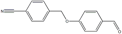 4-[(4-formylphenoxy)methyl]benzonitrile Structure