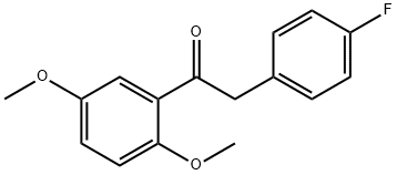 1-(2,5-Dimethoxyphenyl)-2-(4-Fluorophenyl)Ethanone(WXC02808) Structure