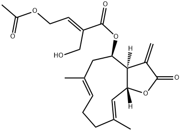 8beta-(4-Acetoxy-5-hydroxytigloyloxy)costunolide Structure