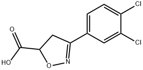 3-(3,4-dichlorophenyl)-4,5-dihydro-1,2-oxazole-5-carboxylic acid 구조식 이미지
