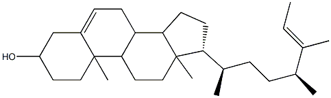 (25E)-25-Ethylidene-27-norergost-5-en-3β-ol Structure