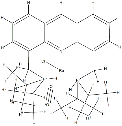 Chlorocarbonylhydrido[4,5-bis-(di-i-propylphosphinoMethyl) acridine] rutheniuM(II), Min.98% Milstein Acridine Catalyst Structure