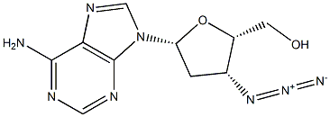 9H-Purin-6-amine,9-[2-deoxy-3-O-(methylsulfonyl)-b-D-threo-pentofuranosyl]- 구조식 이미지