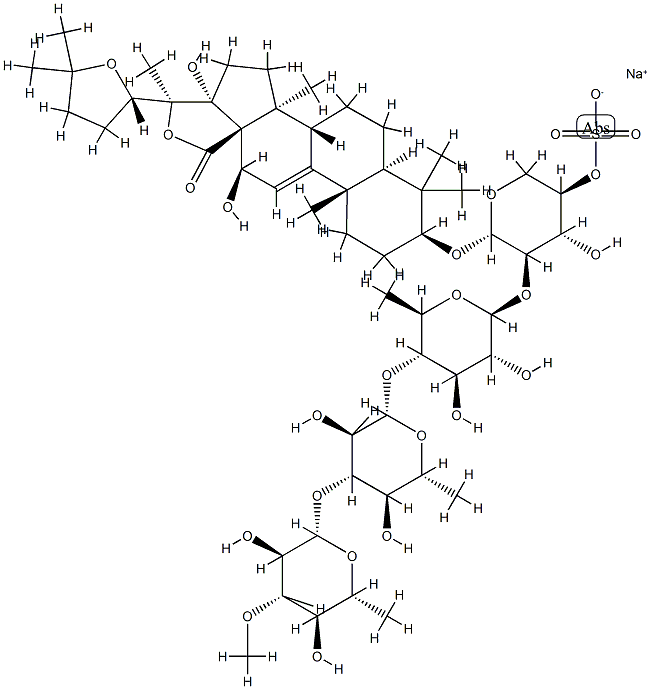 ACTINOPYGAAGASSIZI에서홀로투린 구조식 이미지