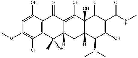 2'-N-methyl-8-methoxychlortetracycline Structure